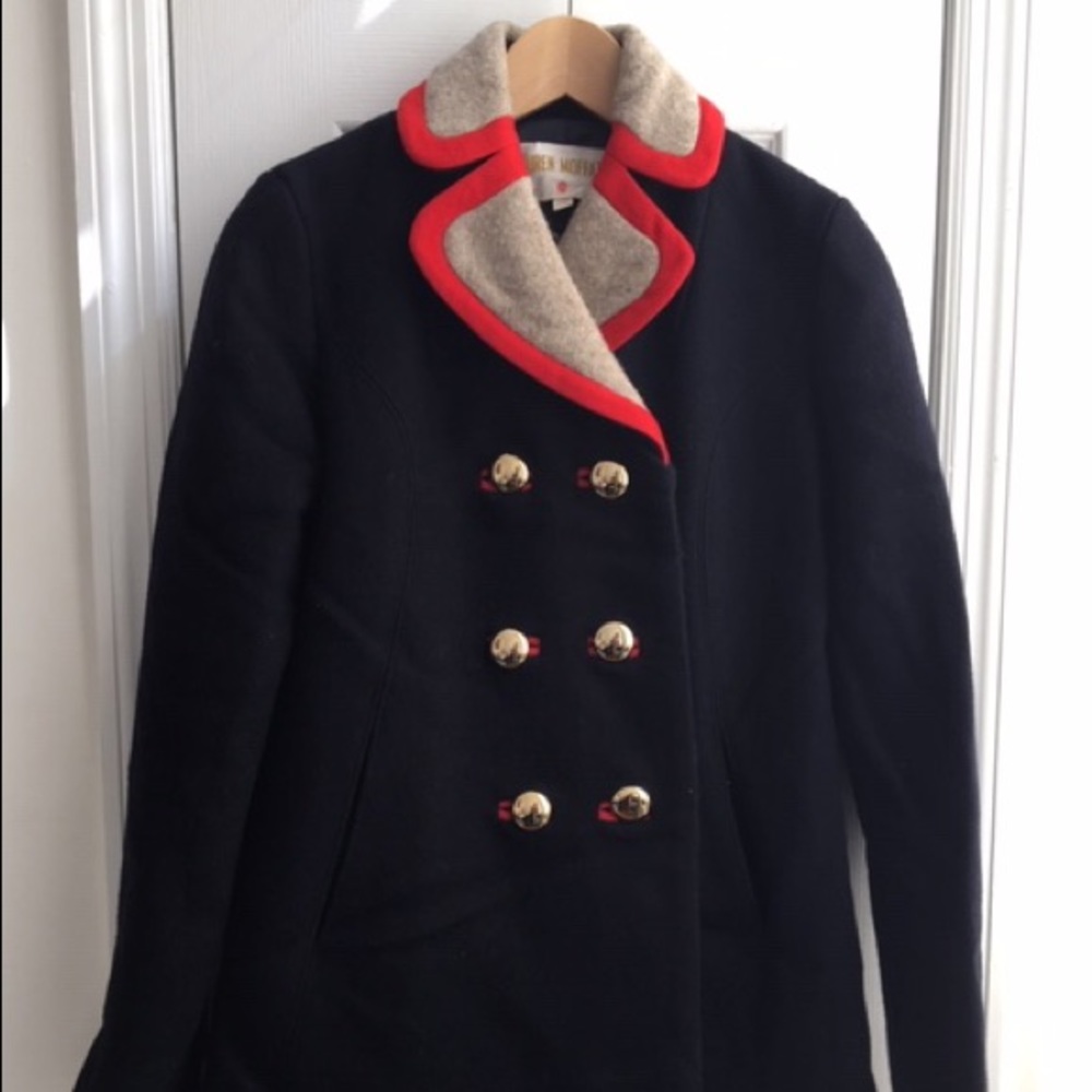 Lauren Moffatt Double Breasted Wool Coat